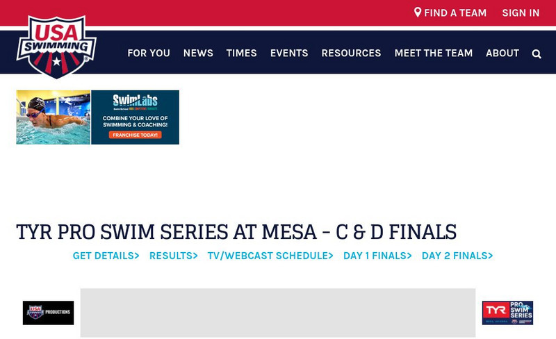Usa Swimming: Club Profiles Website