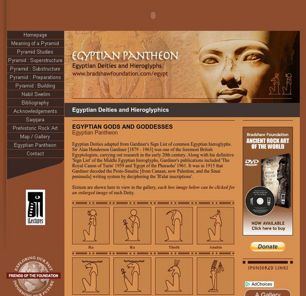 Bradshaw Foundation: Egyptian Gods and Goddesses Unit Plan