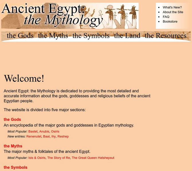 Ancient Egypt: The Mythology Handout Ancient Egypt: The Mythology Handout