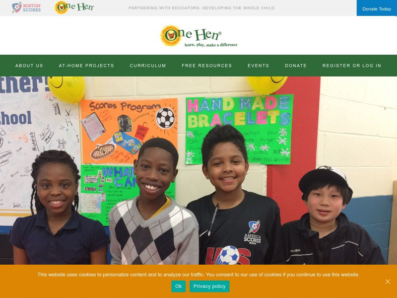 One Hen: Microfinance for Kids Website One Hen: Microfinance for Kids Website