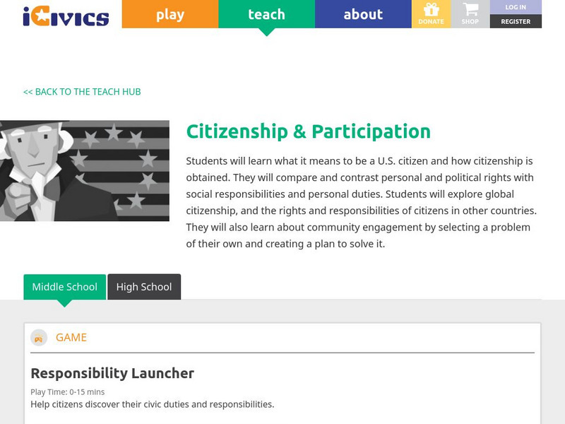 I Civics: Citizenship & Participation Unit Plan I Civics: Citizenship & Participation Unit Plan