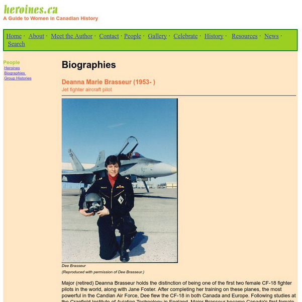 Heroines: Deanna Brasseur, Pilot Handout