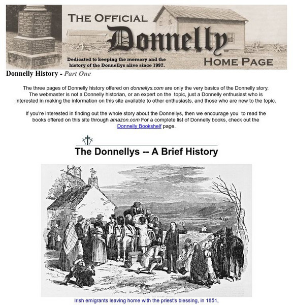 History of the Donnellys Handout
