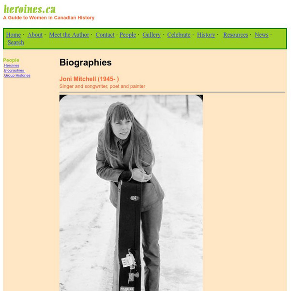 Heroines: Joni Mitchell Handout