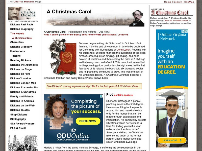 David Perdue's Charles Dickens Page: "A Christmas Carol" Unit Plan David Perdue's Charles Dickens Page: "A Christmas Carol" Unit Plan