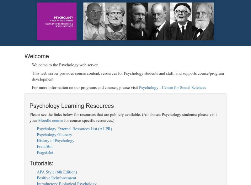 Athabasca University: Behaviorism Tutorial Handout Athabasca University: Behaviorism Tutorial Handout