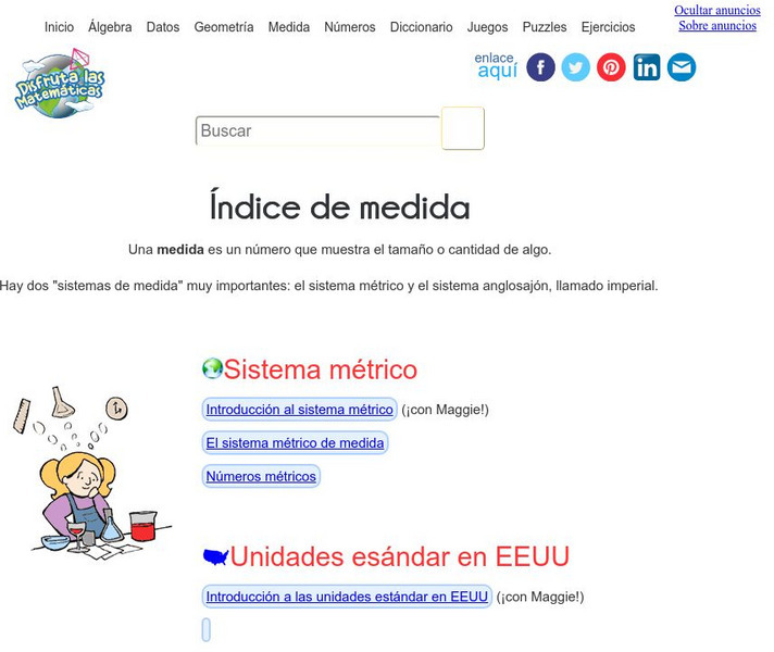 Disfruta Las Matematicas: Medida Activity Disfruta Las Matematicas: Medida Activity