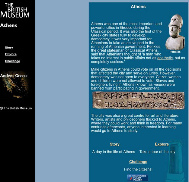 The British Museum: Athens Interactive The British Museum: Athens Interactive