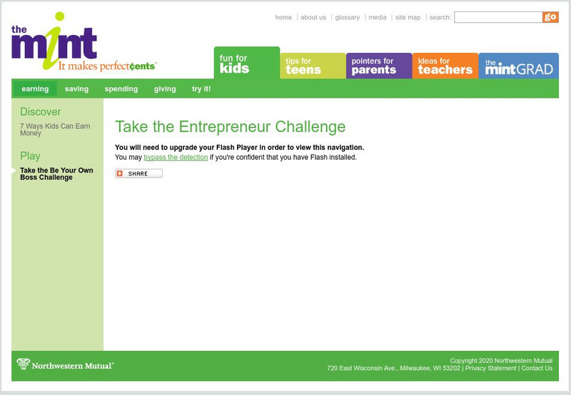 The Mint: Take the Entrepreneur Challenge Interactive The Mint: Take the Entrepreneur Challenge Interactive
