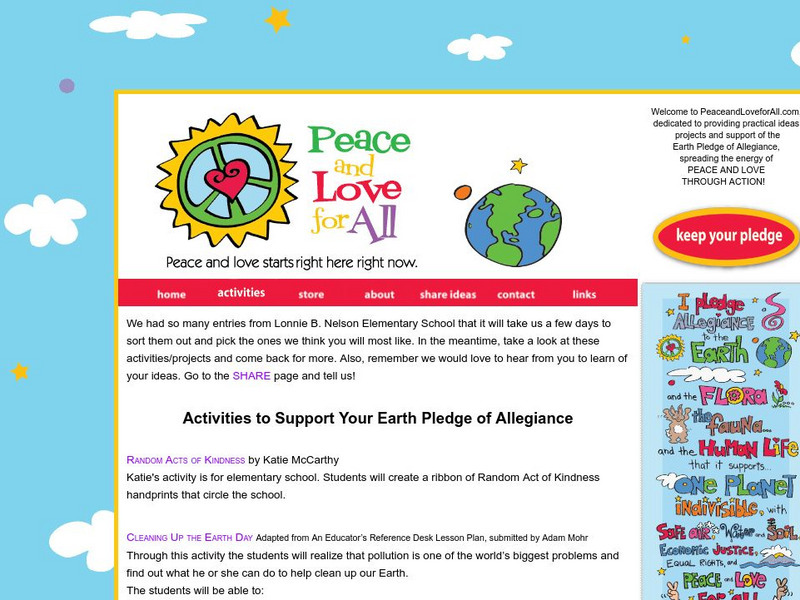Peace and Love for All Activity Peace and Love for All Activity