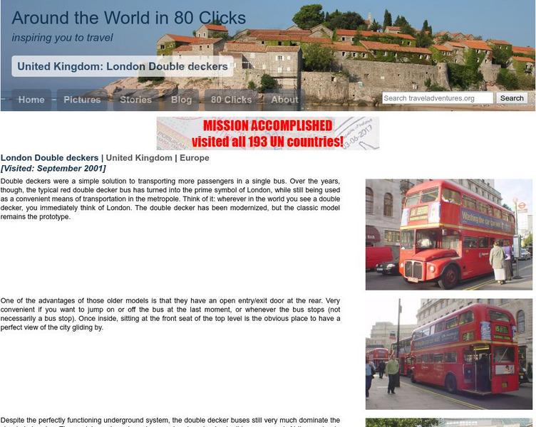 Around the World in 80 Clicks: United Kingdom: Double Deckers Website Around the World in 80 Clicks: United Kingdom: Double Deckers Website