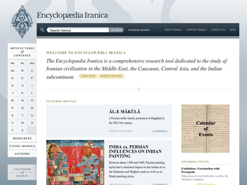 Encyclopaedia Iranica Handout Encyclopaedia Iranica Handout