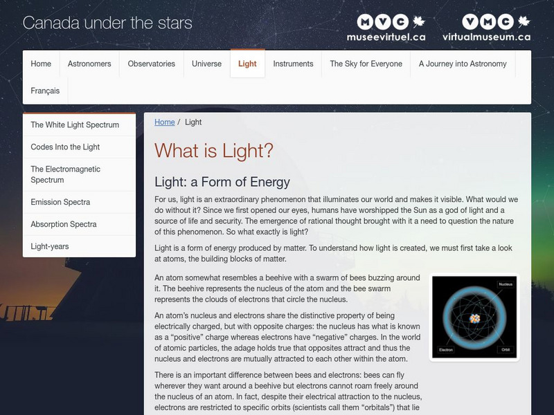 Vmc: What Is Light? Unit Plan Vmc: What Is Light? Unit Plan