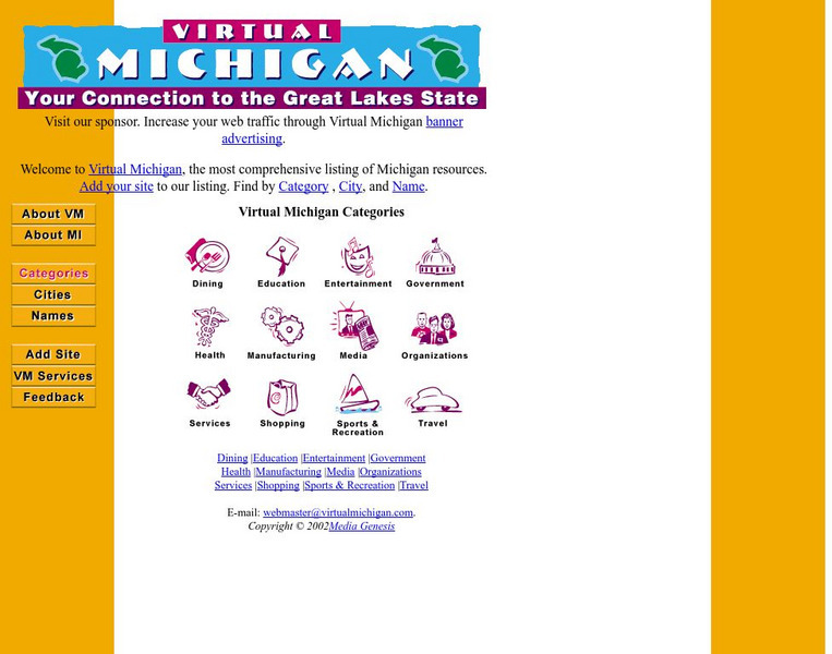 Virtual Michigan Website Virtual Michigan Website