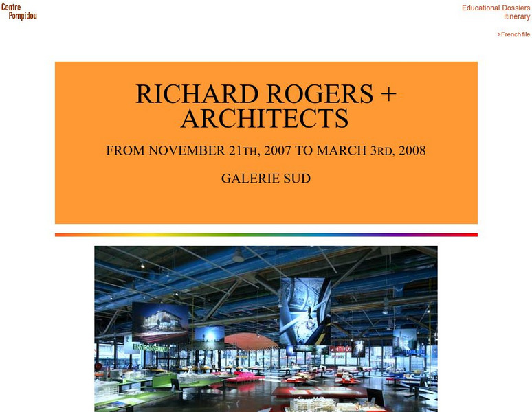 Centre Pompidou: Great Figures of Modern Art: Richard Rogers + Architects Website