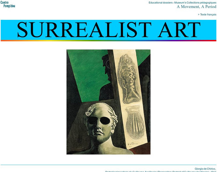 Centre Pompidou: Great Figures of Modern Art: Surrealist Art Website