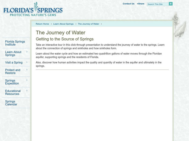 The Journey of Water Interactive The Journey of Water Interactive