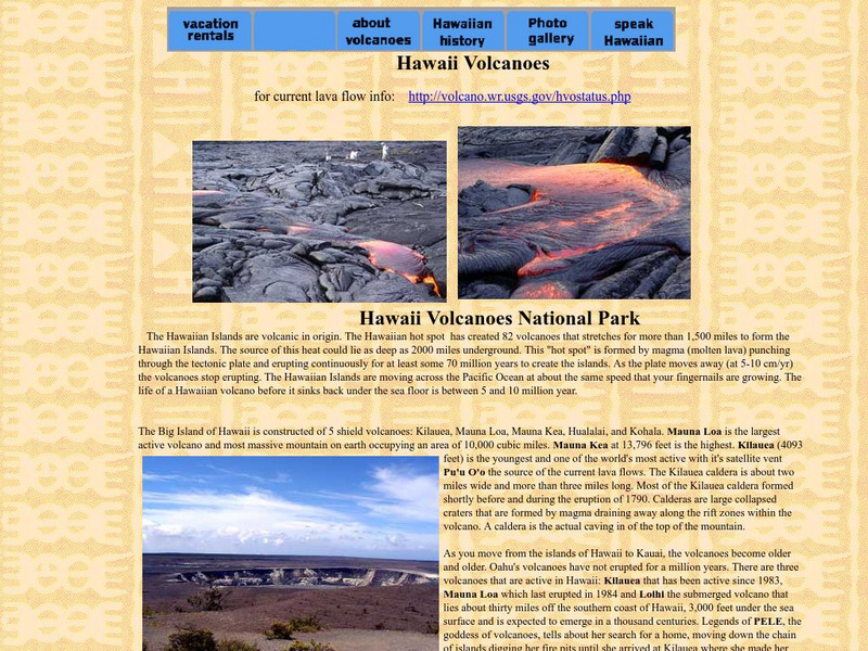 Deep Hawaii: Hawaii Volcanoes Handout Deep Hawaii: Hawaii Volcanoes Handout