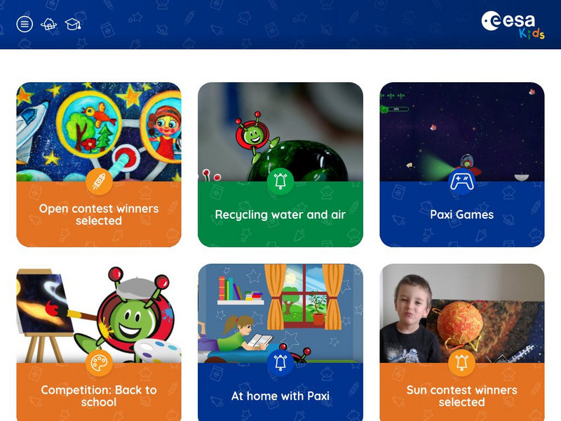European Space Agency: Esa Kids Website European Space Agency: Esa Kids Website