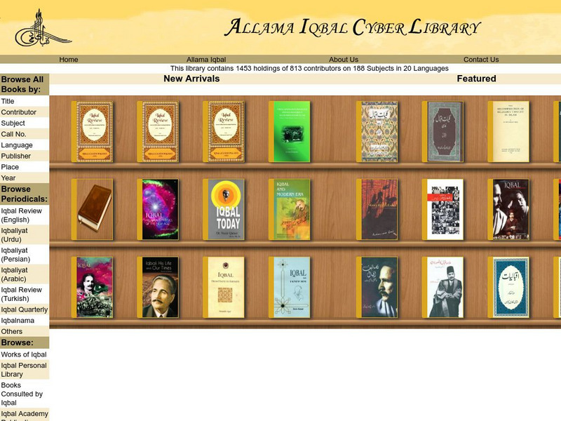 Allama Iqbal Urdu Cyber Library eBook Allama Iqbal Urdu Cyber Library eBook