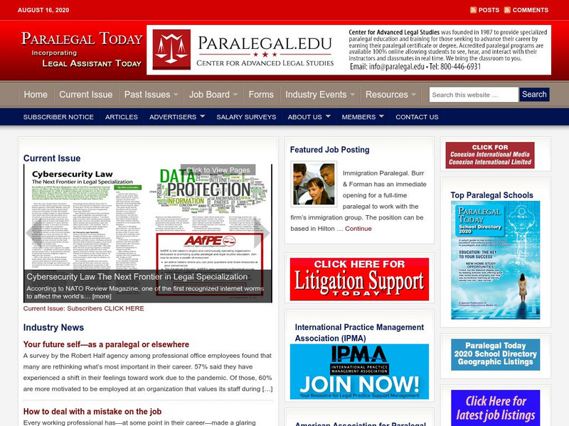 Paralegal Today Website