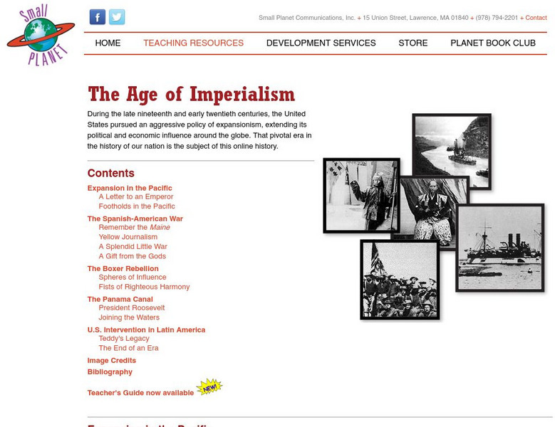 On Line History of the United States: The Age of Imperialism Website On Line History of the United States: The Age of Imperialism Website