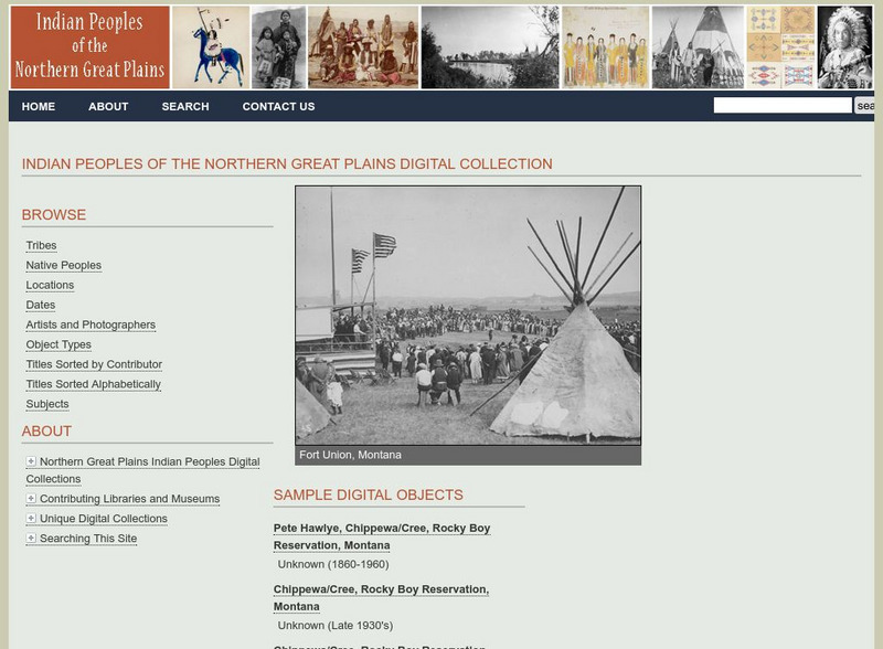 Montana State University: Indian Peoples of the Northern Great Plains Handout Montana State University: Indian Peoples of the Northern Great Plains Handout
