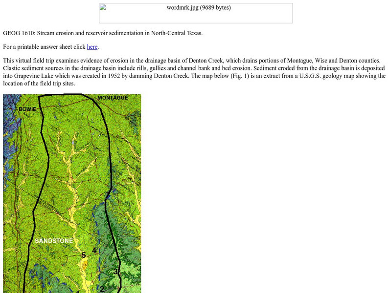 University of North Texas: Stream Erosion Website University of North Texas: Stream Erosion Website