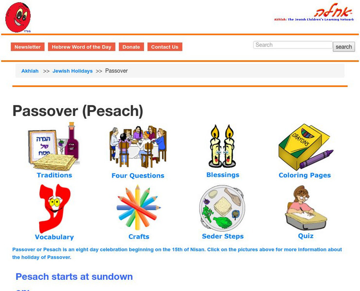 Akhlah: Passover Website Akhlah: Passover Website
