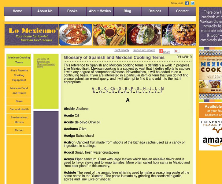 Lo Mexicano: Spanish and Mexican Cooking Terms Activity Lo Mexicano: Spanish and Mexican Cooking Terms Activity