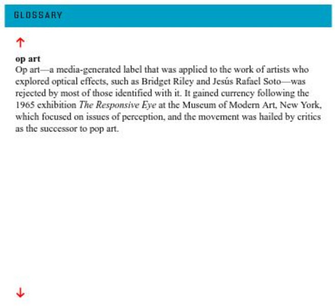 Los Angeles County Museum of Art: Beyond Geometry: Op Art, Defined Handout