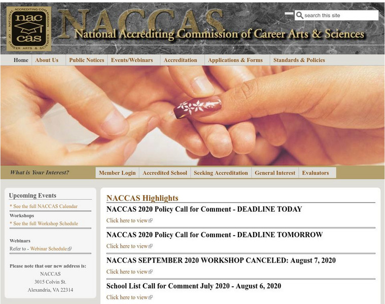 Naccas: Home Page Website Naccas: Home Page Website