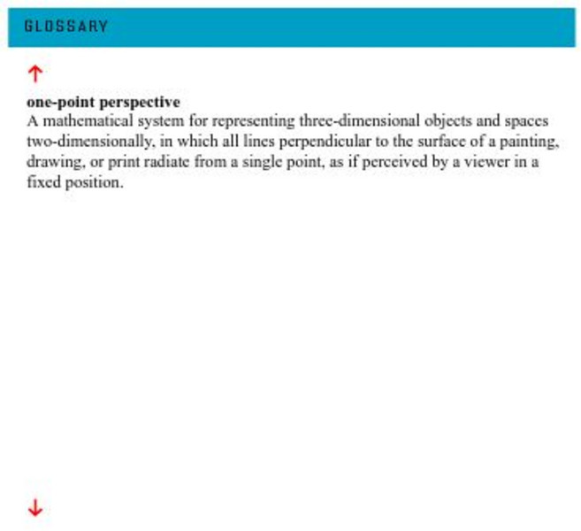 Los Angeles County Museum of Art: Beyond Geometry: One Point Perspective Handout Los Angeles County Museum of Art: Beyond Geometry: One Point Perspective Handout