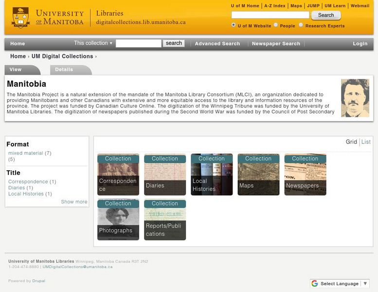 Manitobia Life and Times: Immigration and Settlement 1870 1919 Website