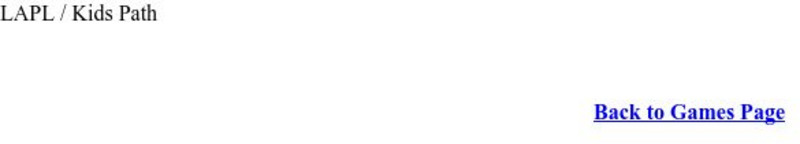 Los Angeles Public Library: Kids Path: Author Search Game Interactive