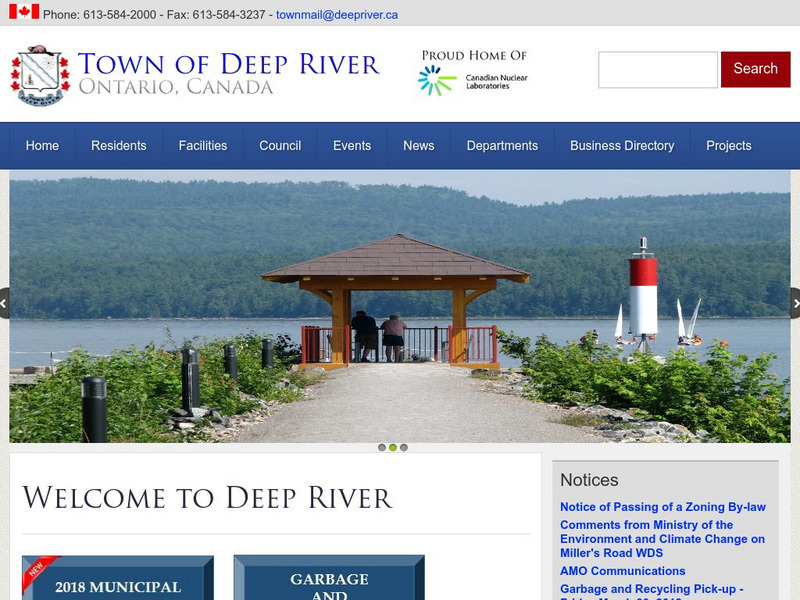 The Corporation of the Town of Deep River: Welcome to the Town of Deep River Website