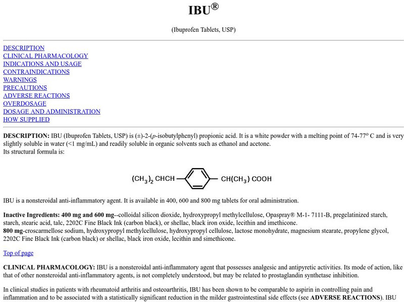 Drug Infonet: Ibu Website Drug Infonet: Ibu Website