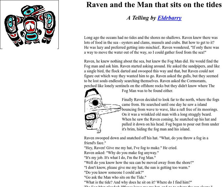 Personal: Raven and the Man That Sits on the Tides Website Personal: Raven and the Man That Sits on the Tides Website