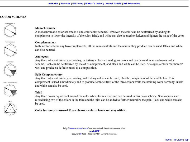Color Schemes Explanation Website Color Schemes Explanation Website