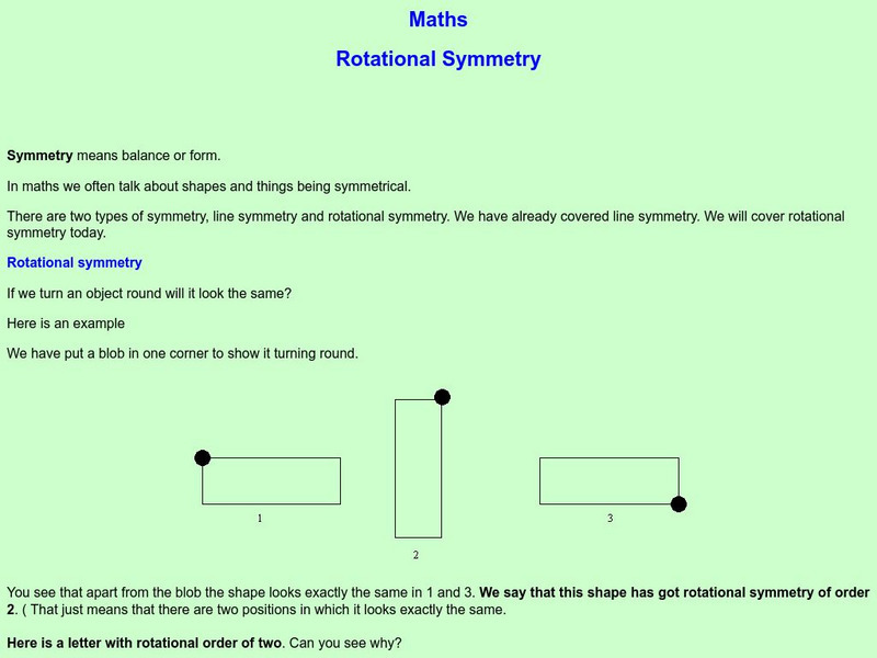 Ic Teachers: Rotational Symmetry Unit Plan Ic Teachers: Rotational Symmetry Unit Plan