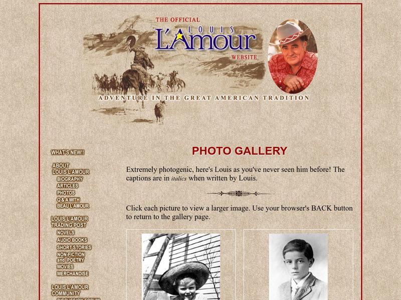 Louis L'amour: Photo Gallery Activity Louis L'amour: Photo Gallery Activity