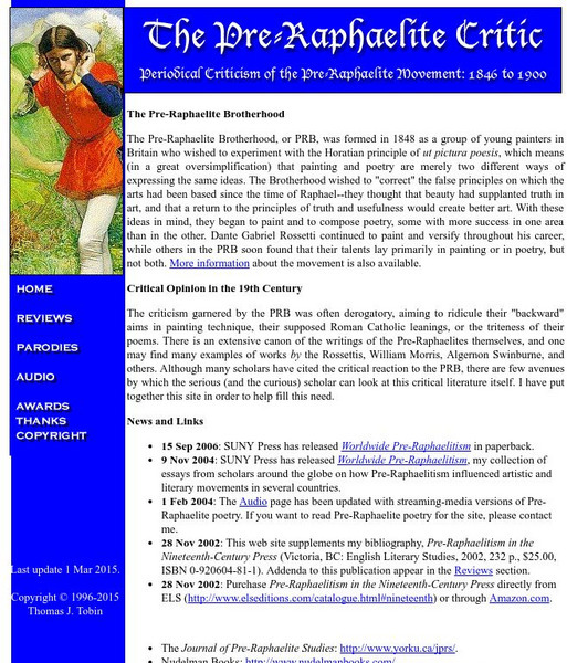Duquesne University: Pre Rapaelite Critic Article Duquesne University: Pre Rapaelite Critic Article