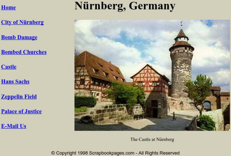 Scrapbookpages.com: The City of Nurnberg Activity