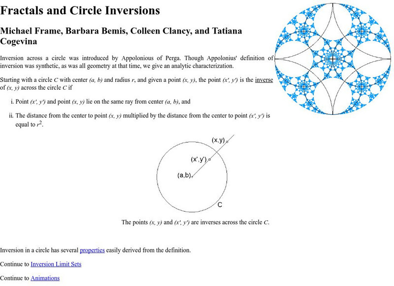 Research Pages: Circle Inversion Fractals Activity Research Pages: Circle Inversion Fractals Activity