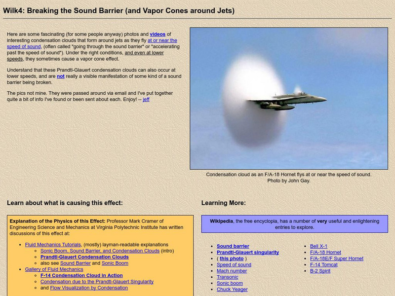 Wilkinson Family: Breaking the Sound Barrier Website Wilkinson Family: Breaking the Sound Barrier Website