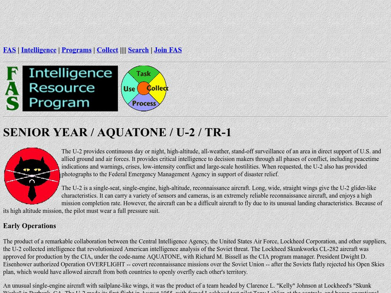 Fas: Intelligence Resource Program: U 2 Spy Plane Website Fas: Intelligence Resource Program: U 2 Spy Plane Website