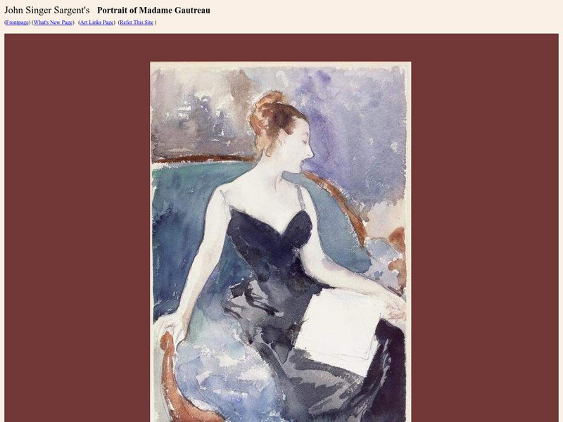 Jss Virtual Gallery: Portrait of Madame Gautreau Graphic