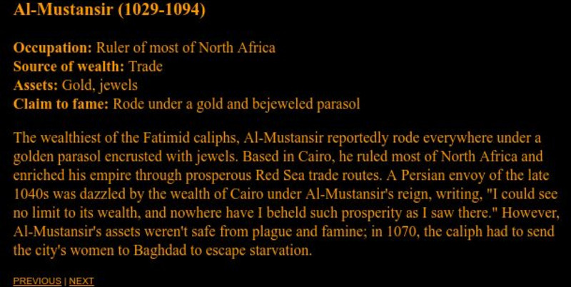 Wsj: Interactive: Al Mustansir Handout