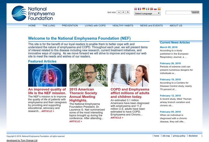 National Emphysema Foundation Website National Emphysema Foundation Website