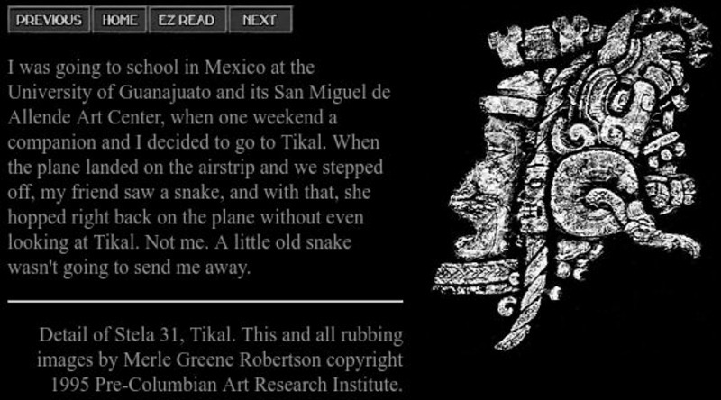 Mesoweb: Rubbings of Maya Sculpture Primary